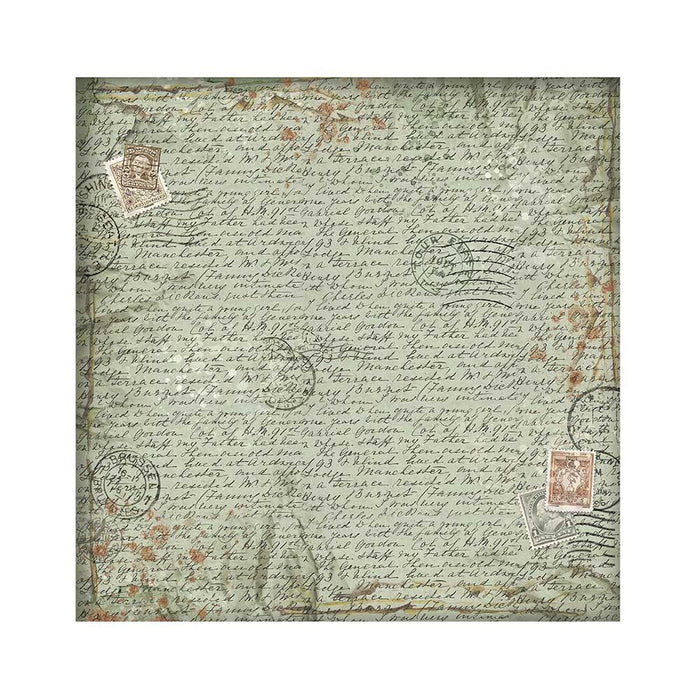 Stamperia - Polyester Fabric 12"X12" - 4/Pkg - Alterego. Available at Embellish Away located in Bowmanville Ontario Canada.