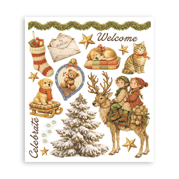 Stamperia - Rub-on Selection - Silent Night. Available at Embellish Away located in Bowmanville Ontario Canada.