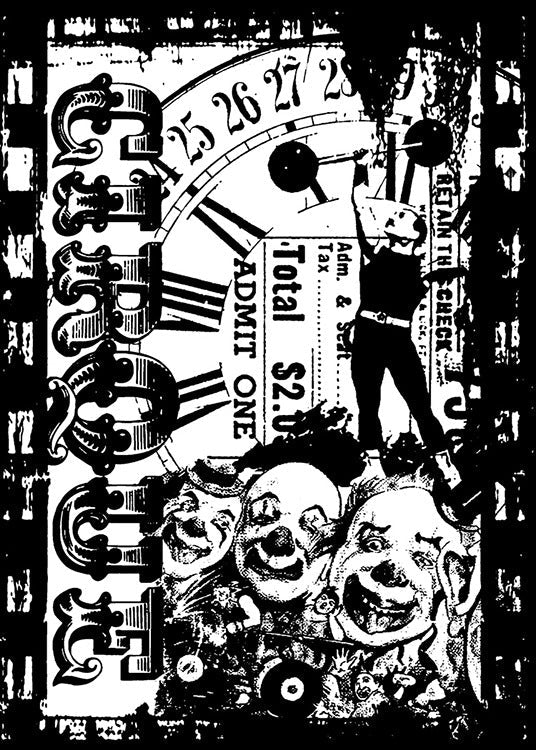 Stampers Anonymous - Tim Holtz - Cling Stamp - Circus Freak. Available at Embellish Away located in Bowmanville Ontario Canada.