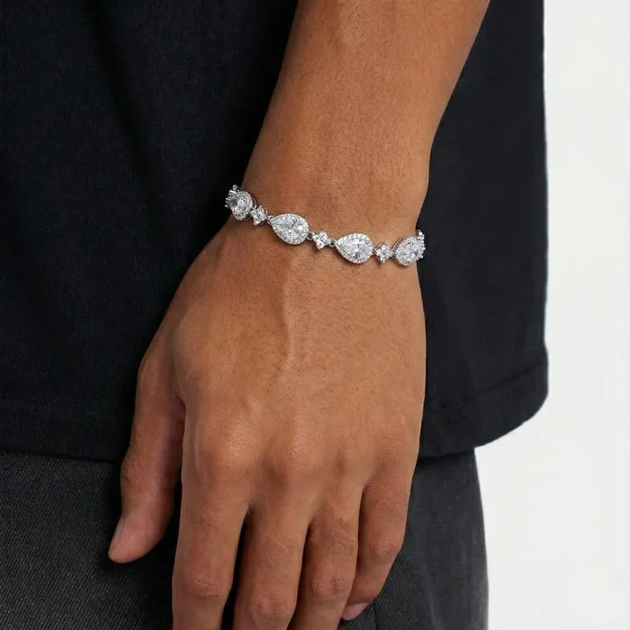 Star Drop Bracelet - Silver