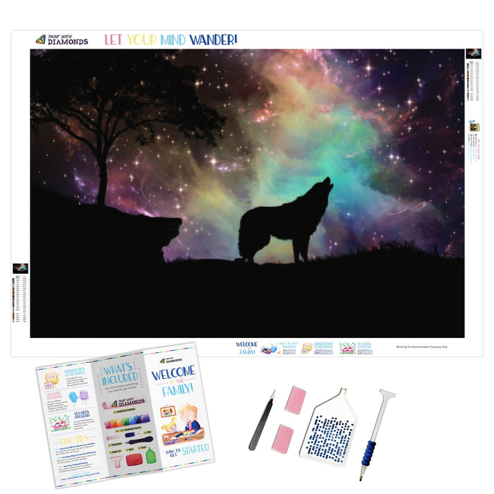 Starry Night Wolf
