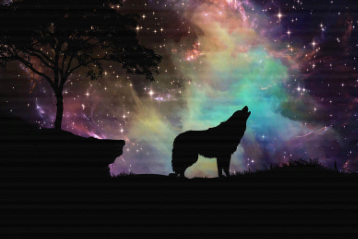 Starry Night Wolf