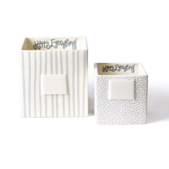 Stone Mini Dot Small Nesting Cube by Happy Everything!