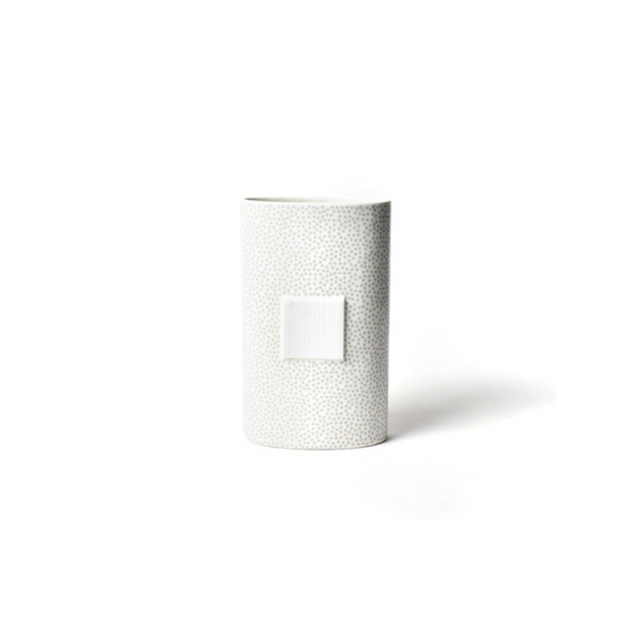 Stone Small Dot Big Oval Vase