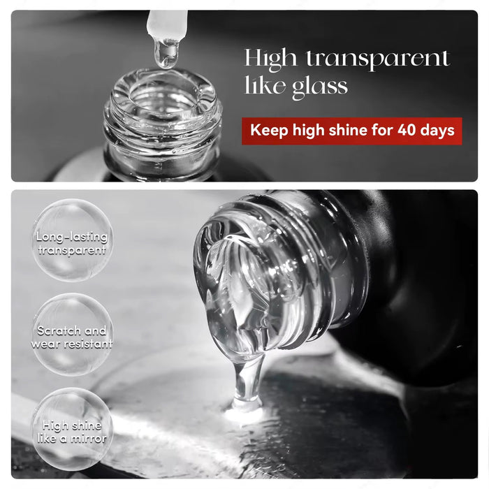 Super Shinny Glass Top Coat - Strong Top Coat - FlexOne
