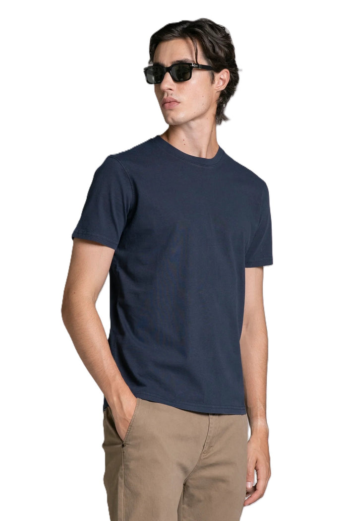 IMPURE t-shit cotone blu JOSHUA COTONE-NAVY