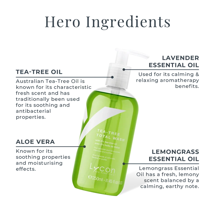 Tea-Tree Total Wash Key Ingredients