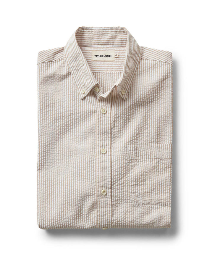 The Jack | Sand Stripe Seersucker | Taylor Stitch