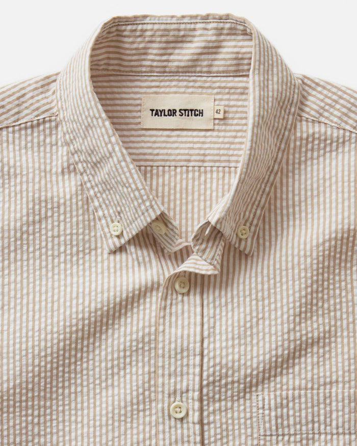 The Jack | Sand Stripe Seersucker | Taylor Stitch
