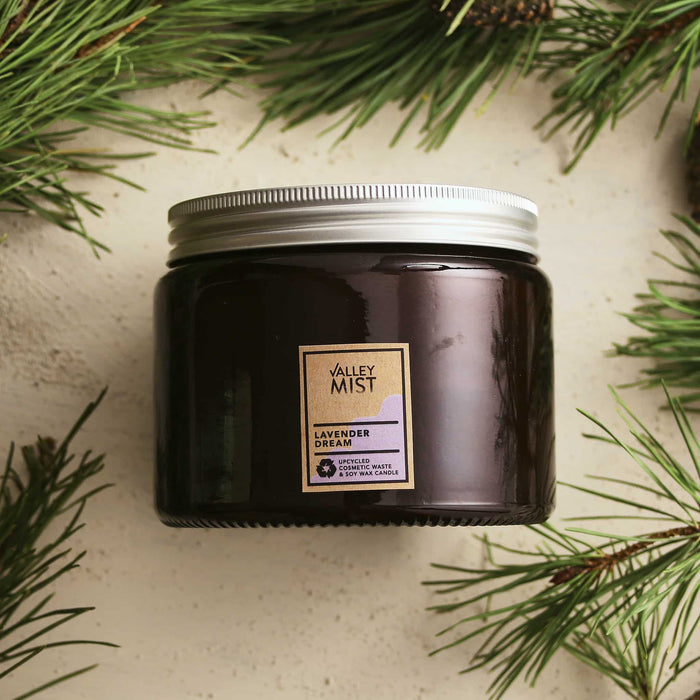 Lavender Essential Oil 3 Wick Natural Soy Wax Candle