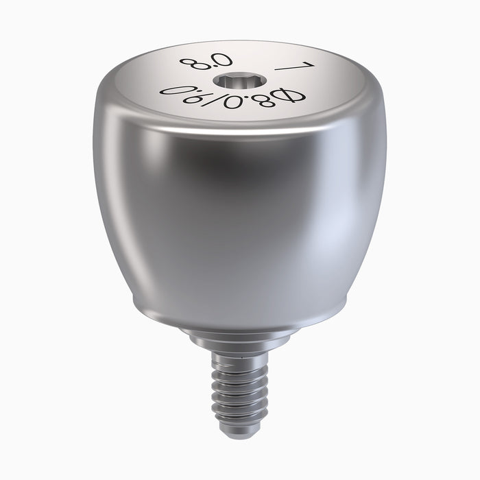 TiLobe® Healing Abutment, UWD, Concave, Ø8.0/9.0, F8.0 x C7.0 mm