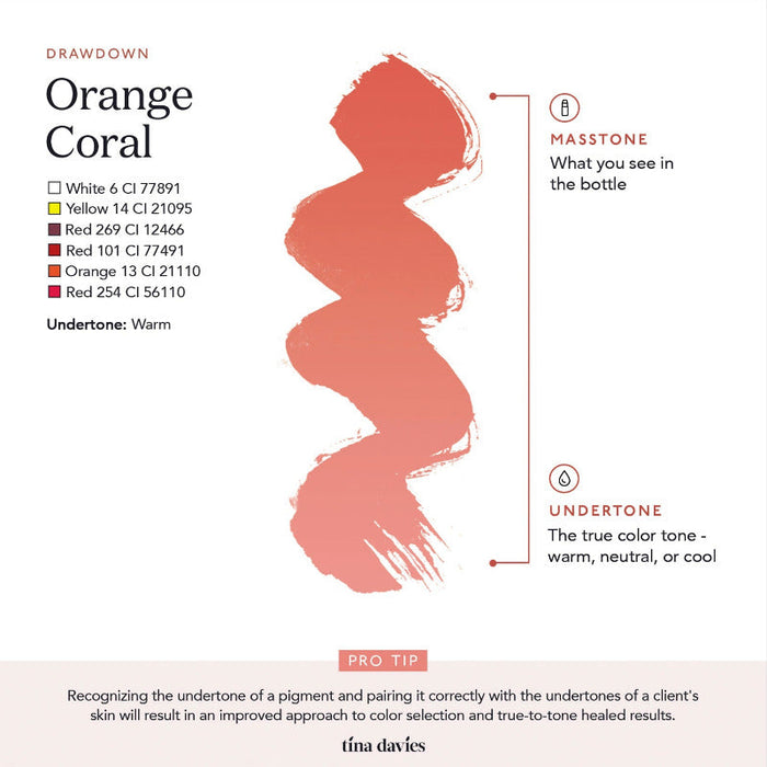 Tina Davies - LUST LIP Pigment - Orange Coral 15ml
