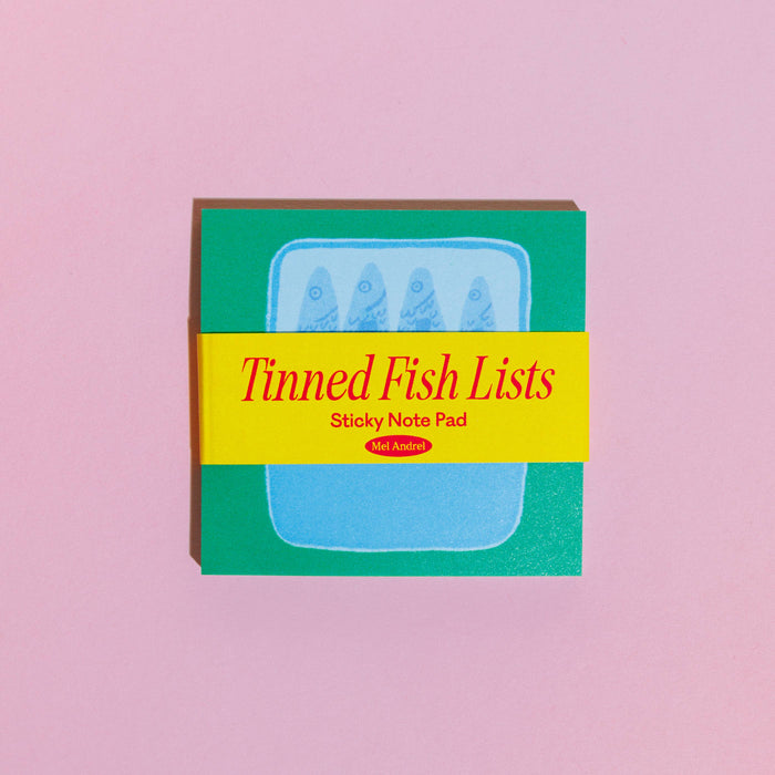 Tinned Fish Lists Sticky Notes