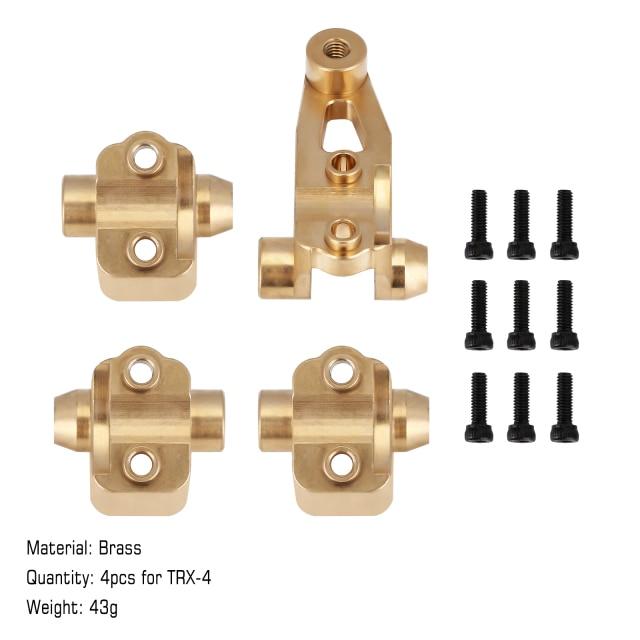TRX4-8227GD INJORA Aluminum Brass Axle Mount Set Suspension Links Stand For TRX-4 TRX-6