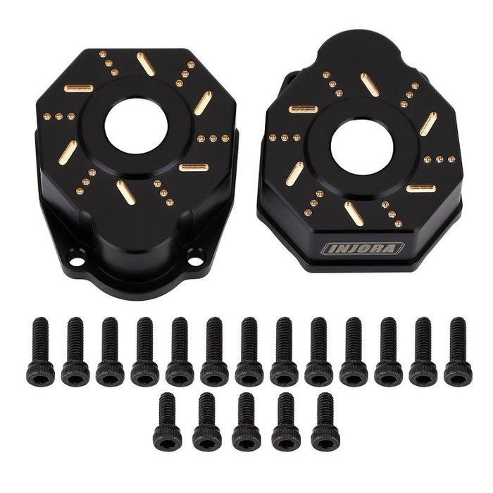 TRX4-8251D-BK INJORA 49g/Pcs Black Brass Outer Portal Drive Housing #8251 For TRX-4 TRX-6