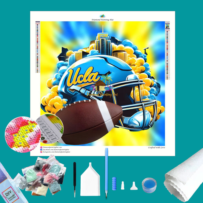 UCLA Football Helmet Diamond Painting