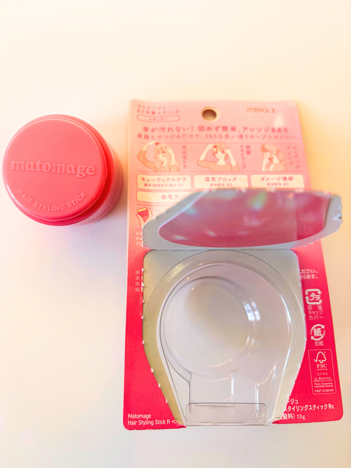 Utena Matomage Hair Styling Stick Regular Hold – Japanese Pomade for Soft Slicked-Back Hair 13g