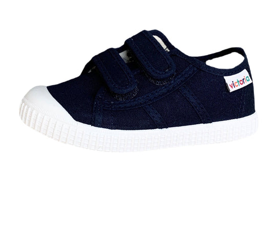 Victoria Navy Double Velcro Shoe