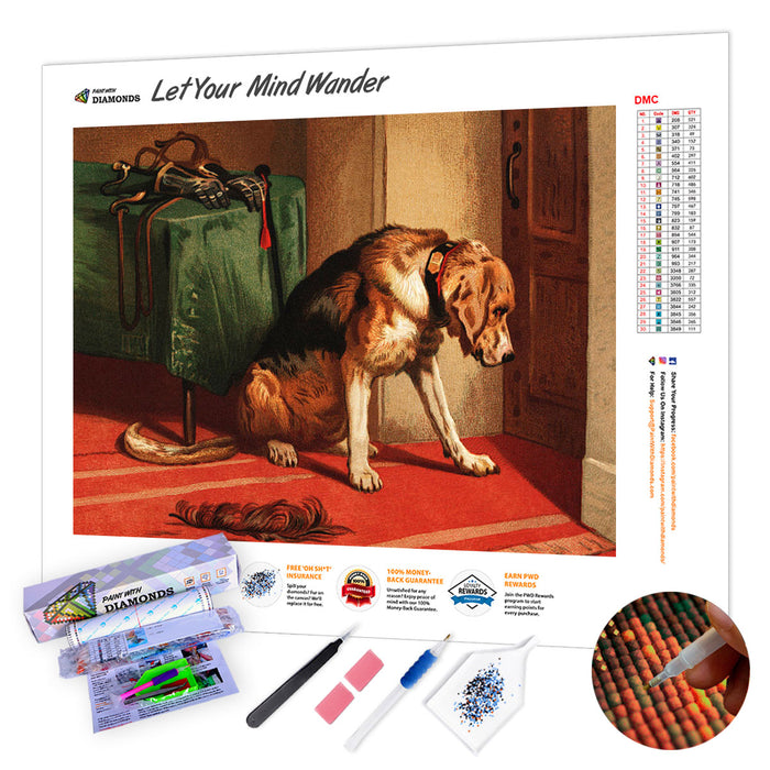 Victorian Bloodhound Mastiff Waiting