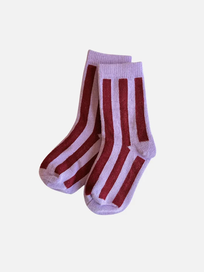 Violet Stripe Sock