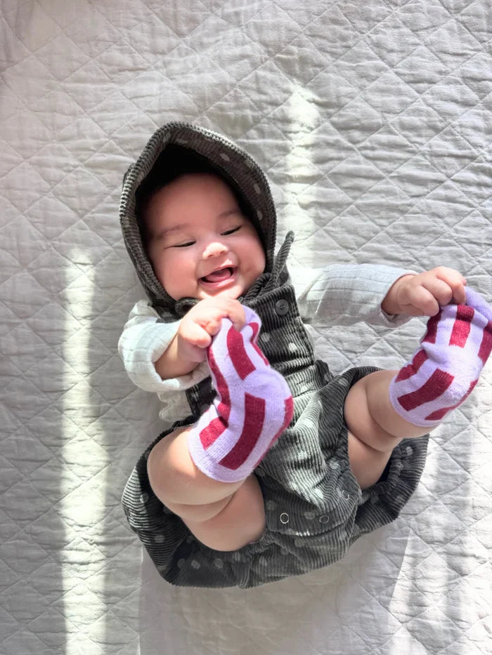 Violet Stripe Sock