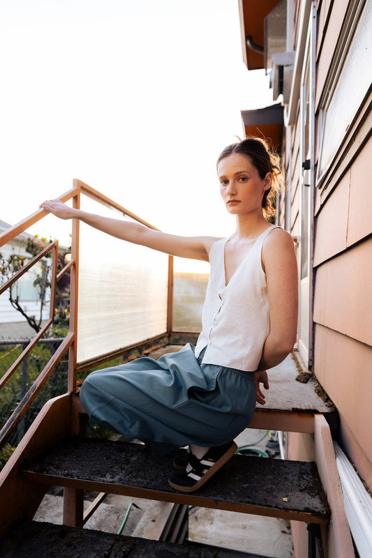 Washed White Anacapa Vest