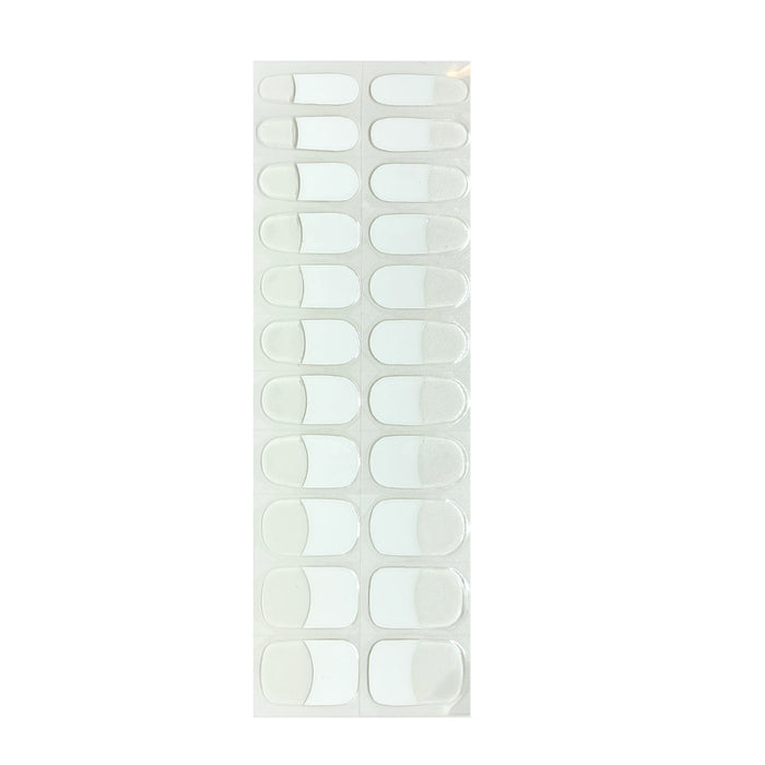 White French Tips No Light Gel Nail Wraps (NLG)