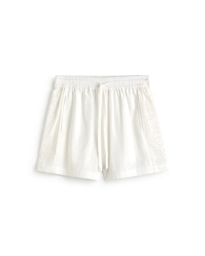 White Vainica Geranio Shorts