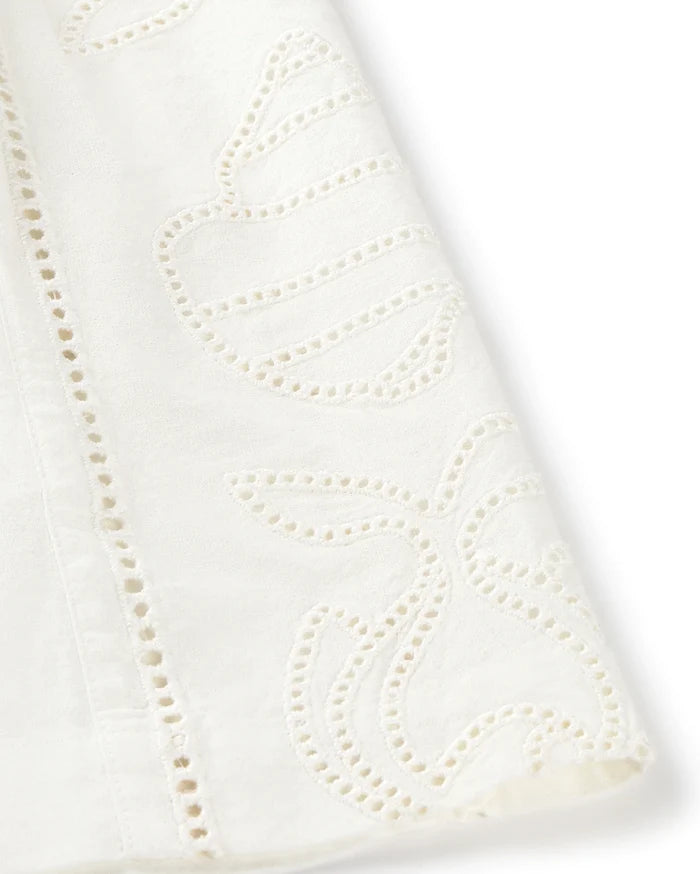 White Vainica Geranio Shorts