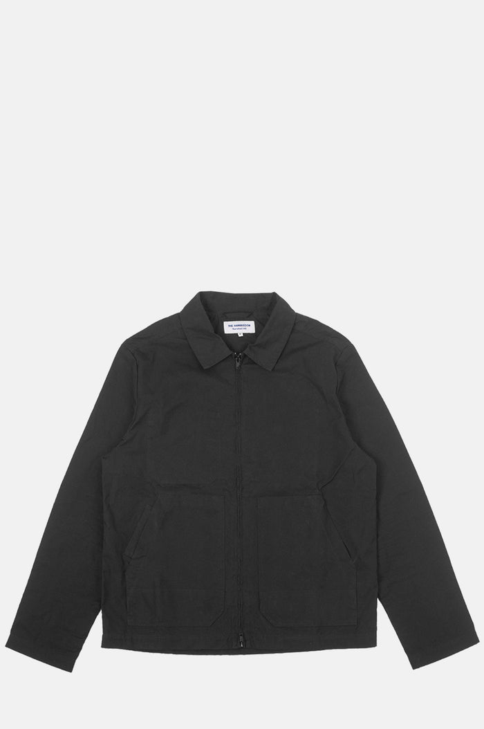 Reworked 348 Wolfe Wax Cotton Jacket Black.