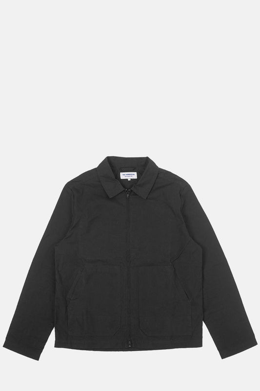 Reworked 348 Wolfe Wax Cotton Jacket Black.