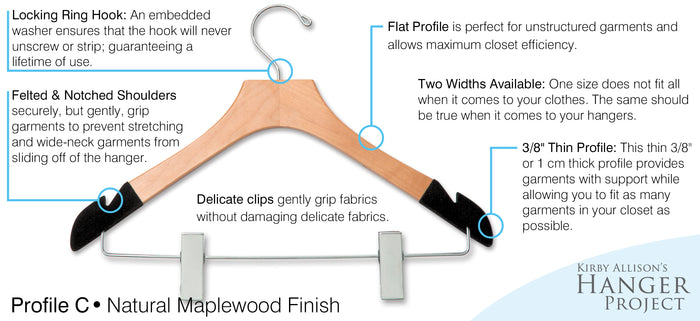 Women's Skinny Clip Hangers (Set of 5)