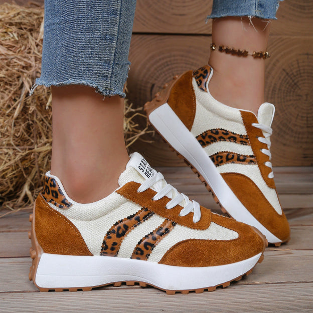 Women's Thick Bottom Student Casual Shoes Breathable Sneaker