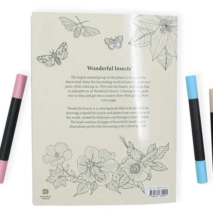 Wonderful Insects Coloring Book