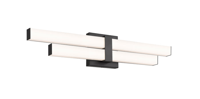 Vanity Z-Lite 1008-25W-MB-LED Matte Black Zane 2 Light Vanity Z-Lite
