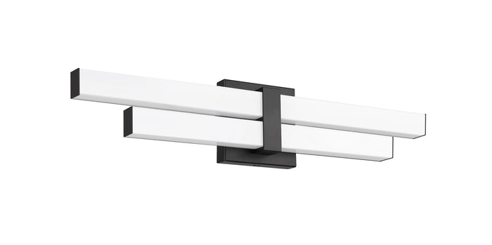 Vanity Z-Lite 1008-25W-MB-LED Matte Black Zane 2 Light Vanity Z-Lite