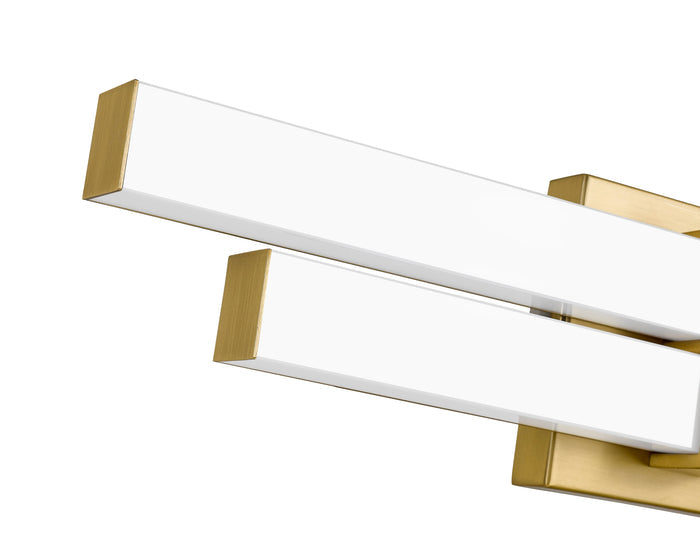 Vanity Z-Lite 1008-25W-MGLD-LED Modern Gold Zane 2 Light Vanity Z-Lite