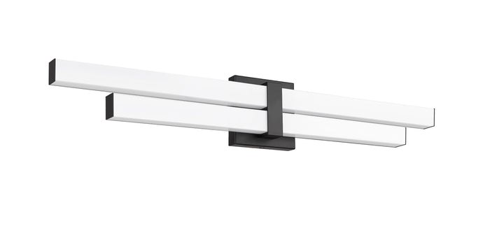 Vanity Z-Lite 1008-32W-MB-LED Matte Black Zane 2 Light Vanity Z-Lite