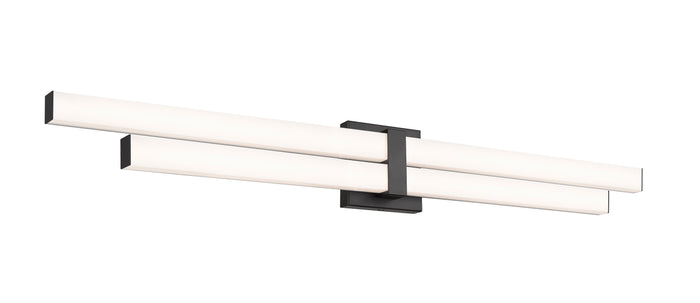Vanity Z-Lite 1008-40W-MB-LED Matte Black Zane 2 Light Vanity Z-Lite