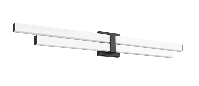 Vanity Z-Lite 1008-40W-MB-LED Matte Black Zane 2 Light Vanity Z-Lite