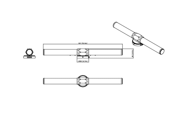 Vanity Z-Lite 1010-32W-BN-LED Brushed Nickel Cooper 1 Light Vanity Z-Lite