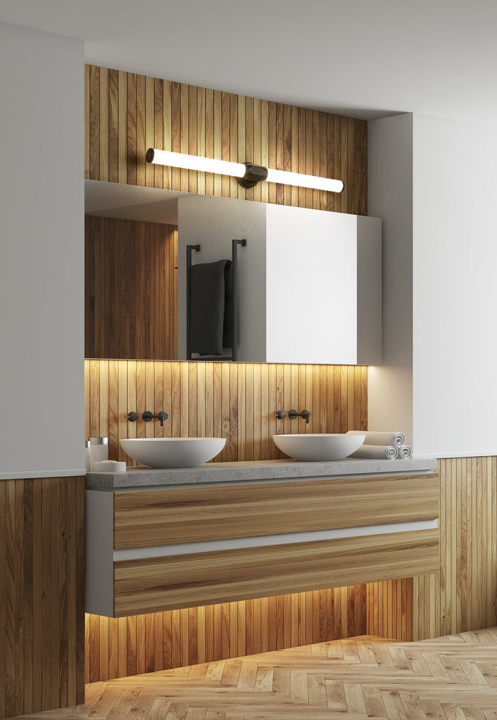 Vanity Z-Lite 1010-40W-MB-LED Matte Black Cooper 1 Light Vanity Z-Lite