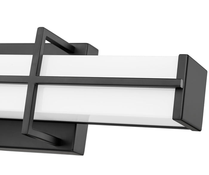 Vanity Z-Lite 1011-18W-MB-LED Matte Black Harrison 1 Light Vanity Z-Lite