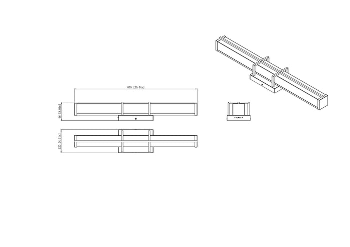 Vanity Z-Lite 1011-25W-CH-LED Chrome Harrison 1 Light Vanity Z-Lite
