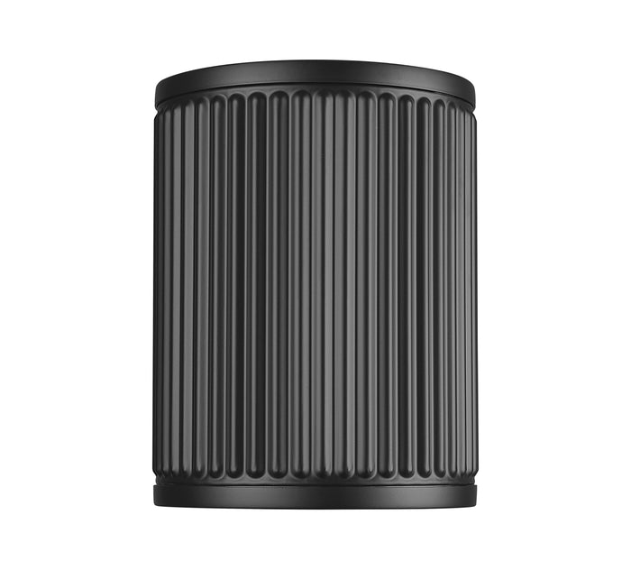 Flush Mount Z-Lite 1013F6-MB-LED Matte Black Stari 1 Light Flush Mount Z-Lite