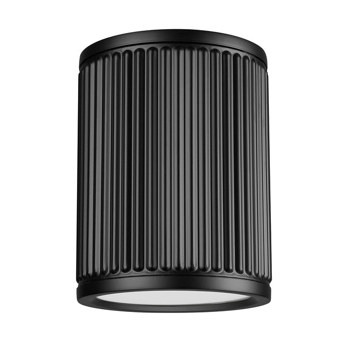 Flush Mount Z-Lite 1013F6-MB-LED Matte Black Stari 1 Light Flush Mount Z-Lite