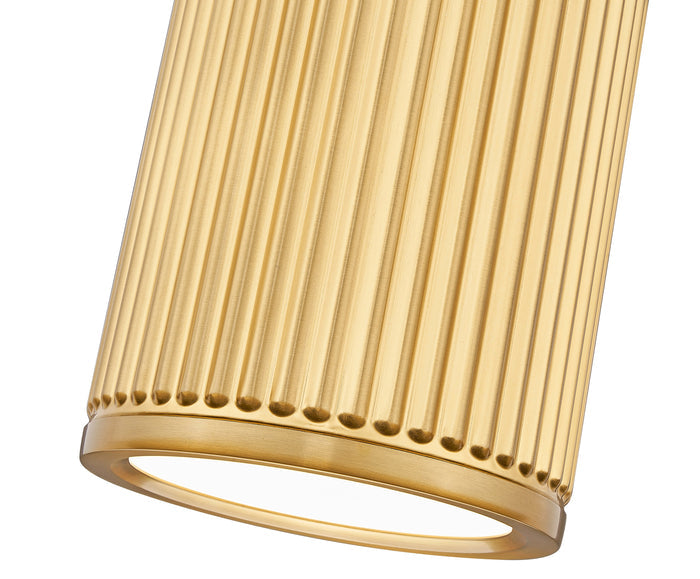 Flush Mount Z-Lite 1013F6-MGLD-LED Modern Gold Stari 1 Light Flush Mount Z-Lite