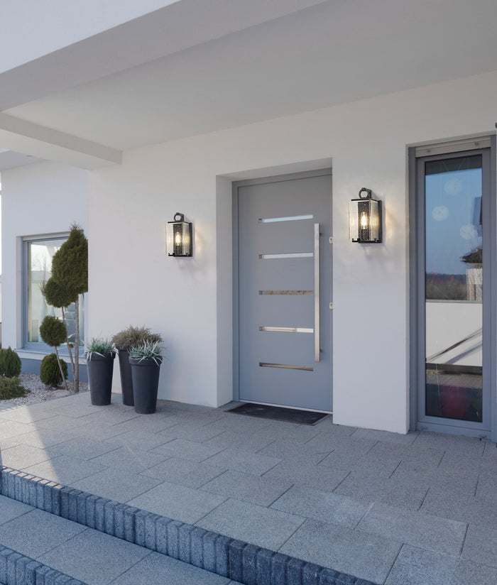 Outdoor Wall Light Z-Lite 592S-BK Black Sana 1 Light Outdoor Wall Light Z-Lite