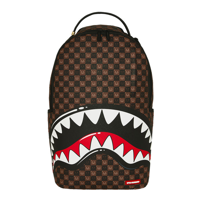SPRAYGROUND  910B8634NSZ SHARKS BUBBLE-BROWN CHECK