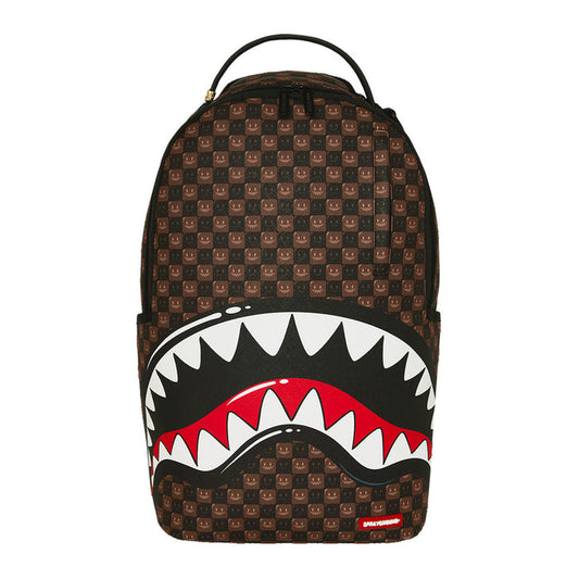 SPRAYGROUND  910B8634NSZ SHARKS BUBBLE-BROWN CHECK